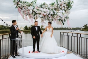 DJ for Jamestown RI waterfront wedding