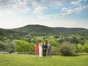 DJ at rustic Litchfield wedding