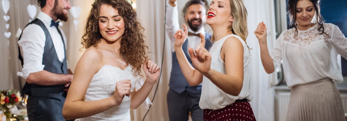 Couple dancing at Westbrook wedding