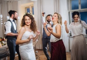 Couple dancing at Westbrook wedding