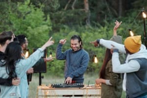 DJ at Saltwater Farm Vineyard