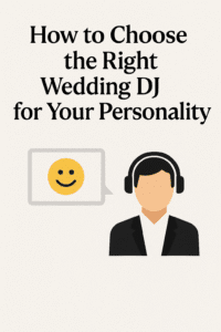 picking a DJ, wedding DJ personality match, best DJ for your wedding style, DJ communication tips