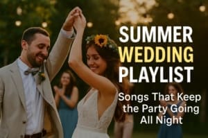 summer wedding, wedding playlist, DJ services, dance floor music, Pryme Tyme Entertainment